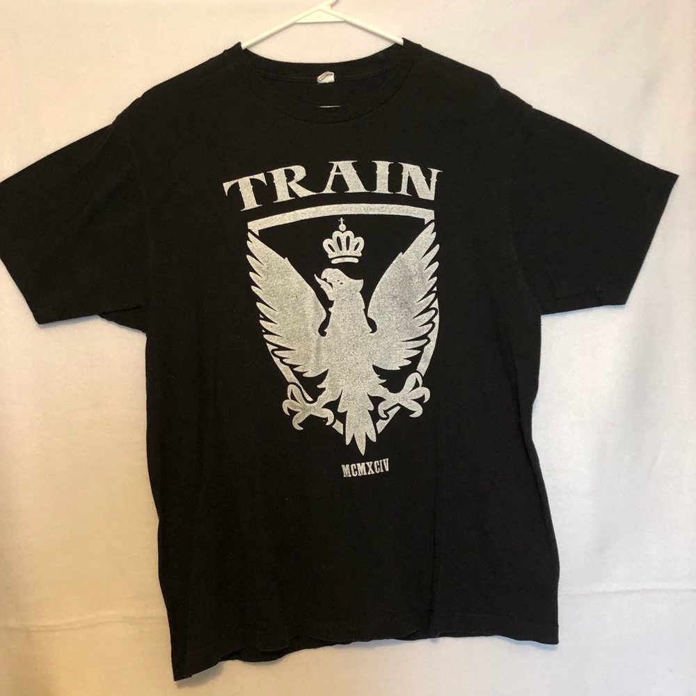 Large Train Concert  Band Tee Black